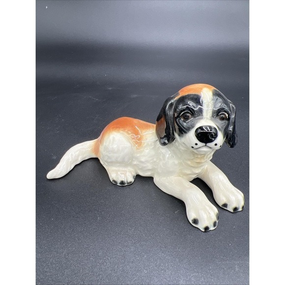 Goebel Other - Vintage Goebel W Germany St. Bernard Puppy Dog Porcelain Figurine Excellent